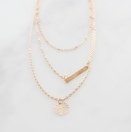 Gold layered necklace